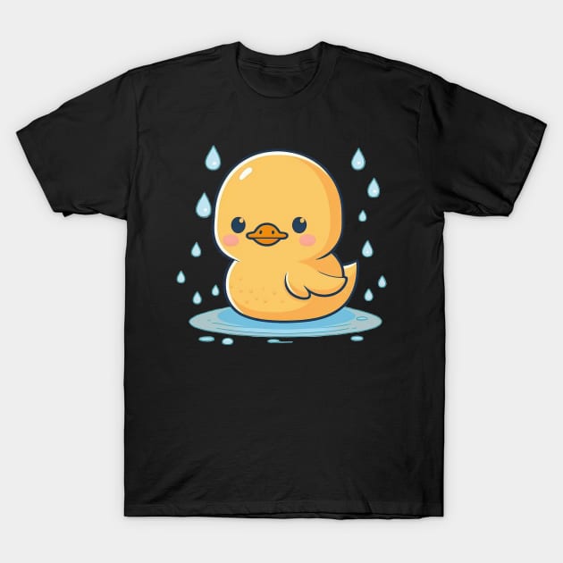 Rubber Duck And Duckling Men Women Kids T-Shirt by Linco